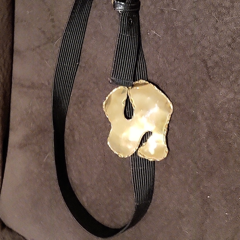 Vintage Black gold statement belt